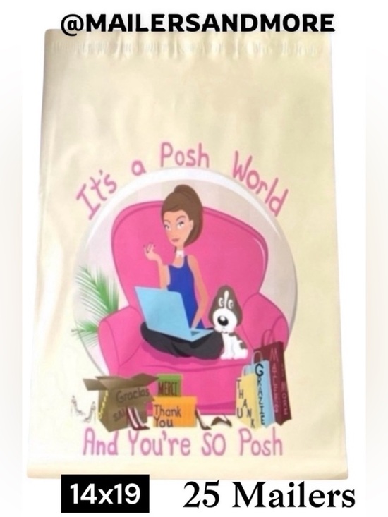 Mailers And More Other - 25 14X19 Posh World Poly Mailers PRICE IS FIRM